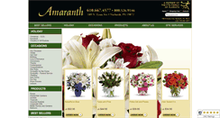Desktop Screenshot of amaranthflorist.com