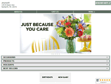Tablet Screenshot of amaranthflorist.com